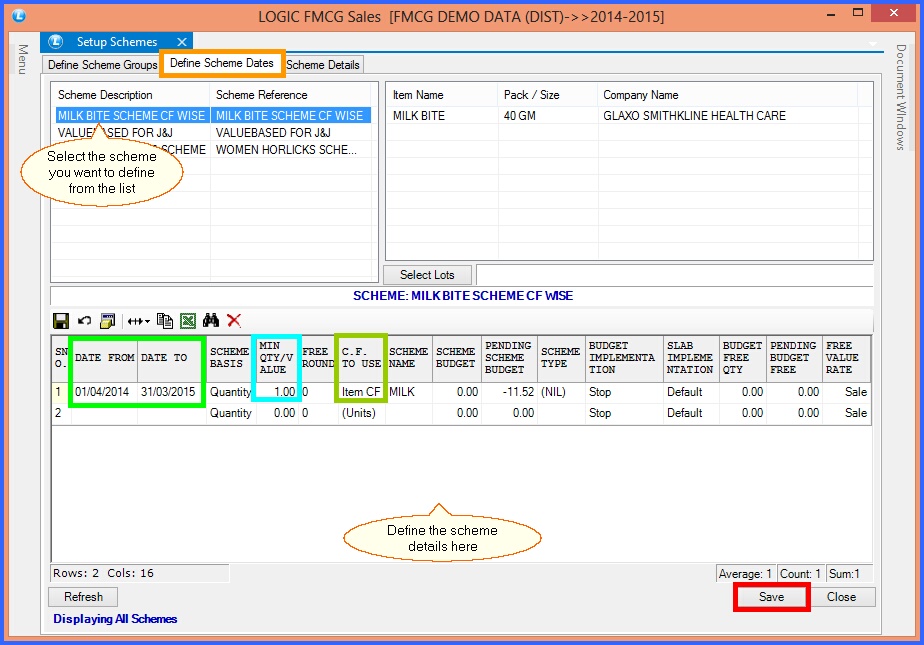 fmcg setup schemes 6